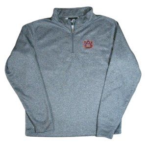 UA Auburn 1/4 Zip J America Heather Gray Long Sleeve Women's Size Small Fleece